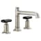 Brizo Invari Widespread Lavatory Faucet With Column Spout - Less Handles 65377LF-NKLHP-ECO - alternate 3